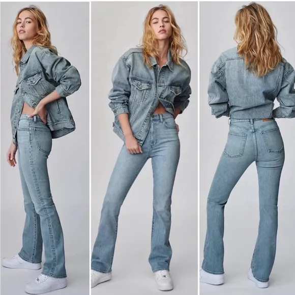Aritzia Denim Forum The Bailey High Rise Boot 90s High Rise Bootcut Jeans 28 - Image 2