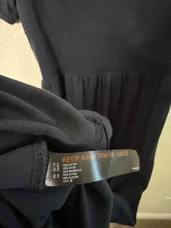 Anthropologie Daily Practice Tiered Black Maxi Dress Womens Size XS - Image 6