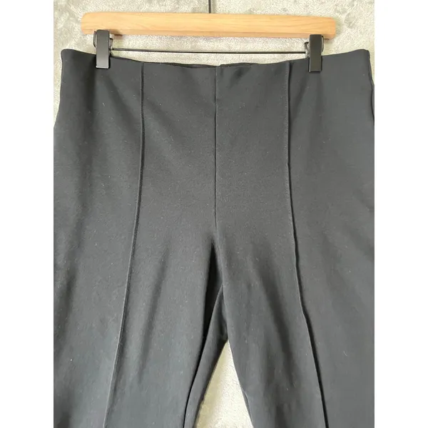Maeve by Anthropologie The Margot Women’s Black High Rise Flare Pants Trousers L - Image 2
