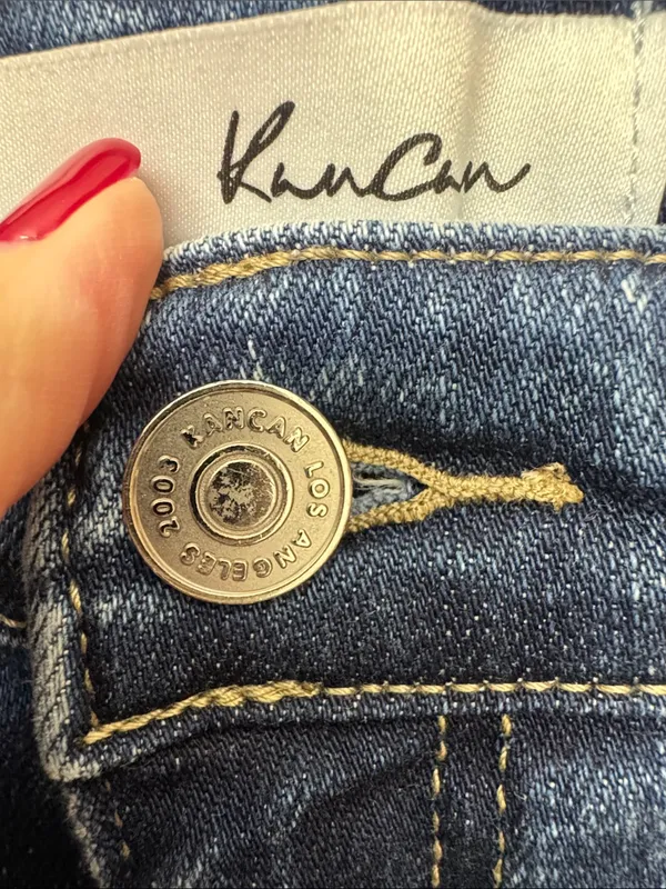 Kancan Women’s Blue Washed Slim Jeans - Image 3