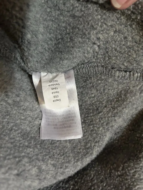 Eddie Bauer Fleece Mock Neck Snap Pullover Sweatshirt Women’s XL Gray Pockets - Image 11