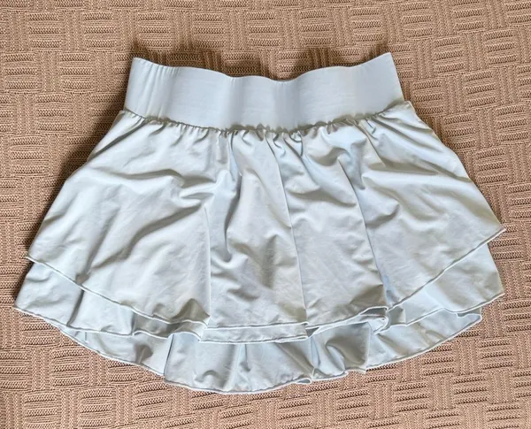Light Blue Flowy Swim Skort Size Small - Image 8