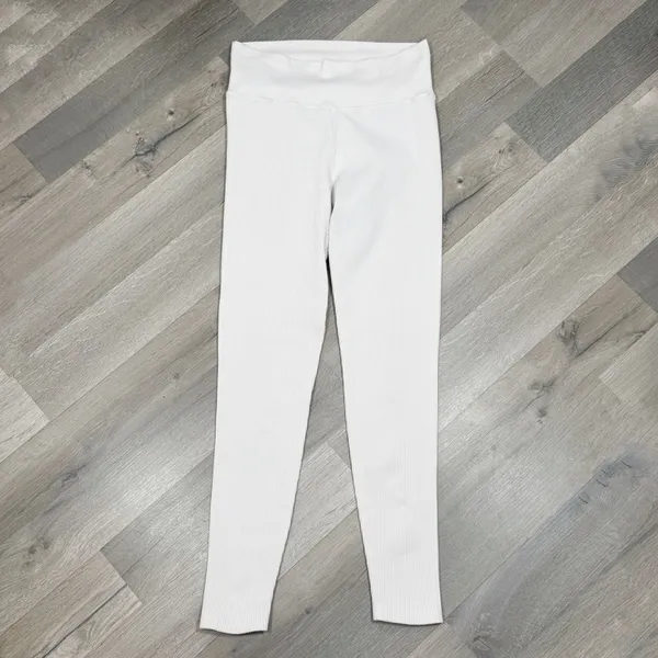 Aerie Offline Real Me Xtra High Waist‎ Ribbed Leggings White Small - Image 3