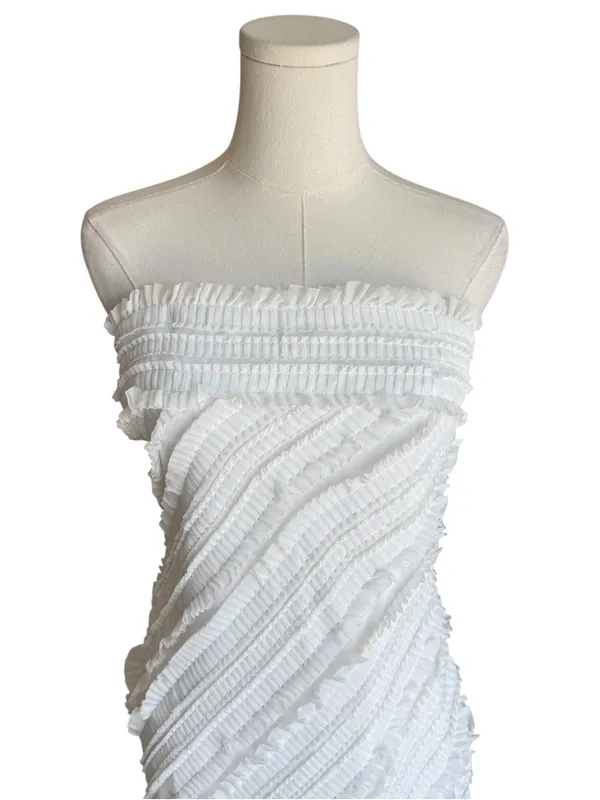 Endless Rose x Anthropologie - NWT Strapless Textured Mini Dress Bridal Sz S - Image 4