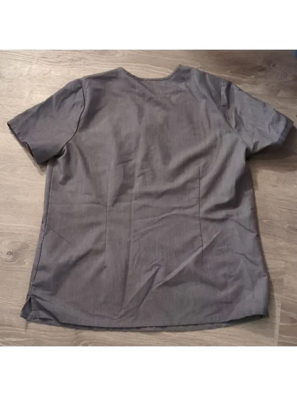 Figs Gray Scrub Top Size Large - Image 6