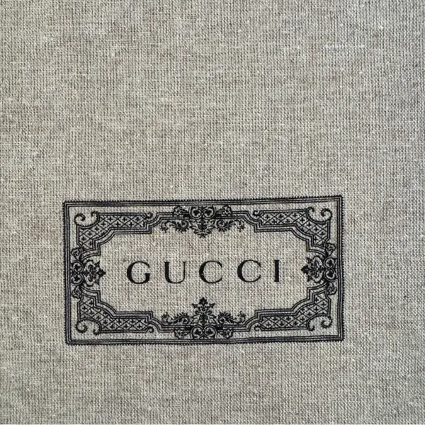GUCCI Drawstring Dustbag Small Tan‎ and Black - Image 2