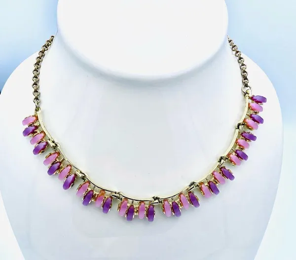 Vintage Pink/Purple Necklace - Image 6