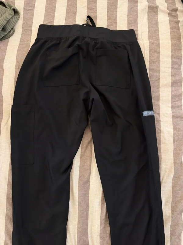 Med Couture Scrub Pants Jogger Black - Image 2