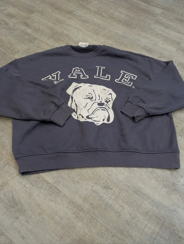 Yale University Mascot Handsome Dan Oversized Crewneck Sweater Size Large - Image 2