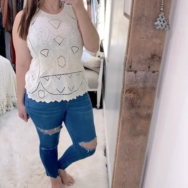 LUCKY BRAND top size medium boho - Image 2