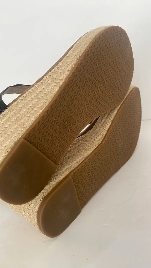 Michael Michael Kors black Laney espadrilles wedge heels size 8 - Image 5
