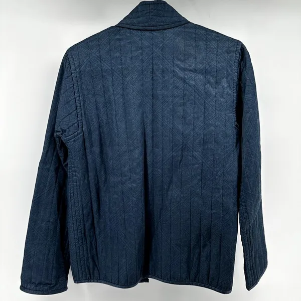 Aritzia Golden TNA Harmon Kimono Open Jacket Quilted Night Navy Tonal Mura S - Image 5