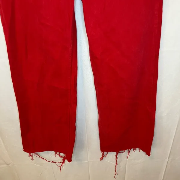 Zara Red Straight Leg Women’s Jeans - Image 4