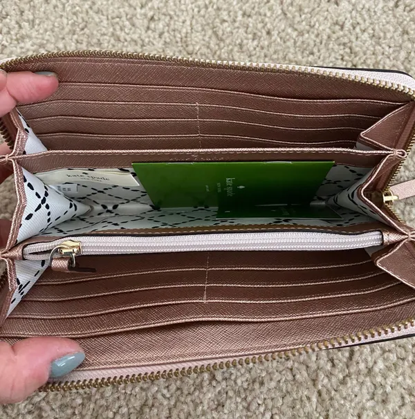 Kate Spade Rose Gold Wallet - Image 4