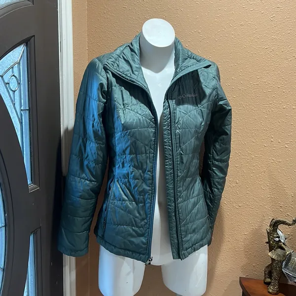 Columbia green full zip jacket - Image 2