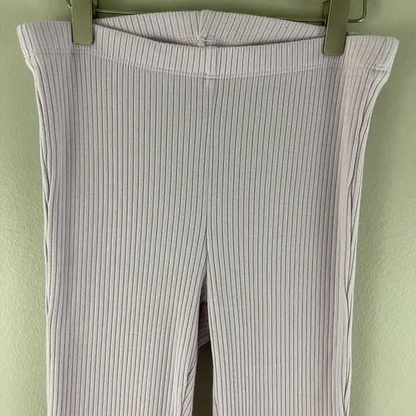 Aerie Light Baby Pink Kick-It Ribbed High Waisted Super Flare Pant Leggings - Image 4