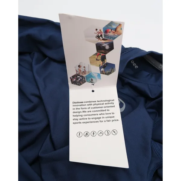 Dizoboee Womens XS Navy Blue Full Zip Athletic Jacket Thumbholes Mock Neck Yoga - Image 5