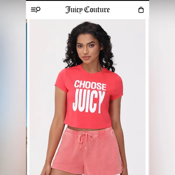NWT Juicy Couture Choose Juicy Baby Tee sz S - Image 7