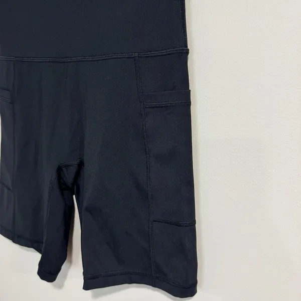 Aerie Offline Womens Solid Black Biker Yoga Shorts Size Small 7" Inseam Workout - Image 3