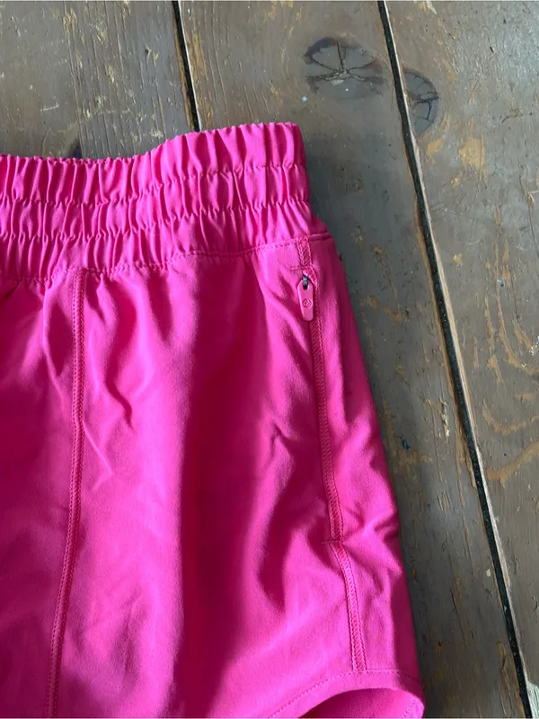 CRZ YOGA Feathery-Fit Hot Pink Athletic Running Shorts - Image 4