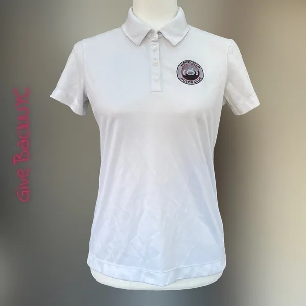 Y2K Nike Golf Monticello Motor Club Dri-Fit Polo T-Shirt Size Small - Image 2
