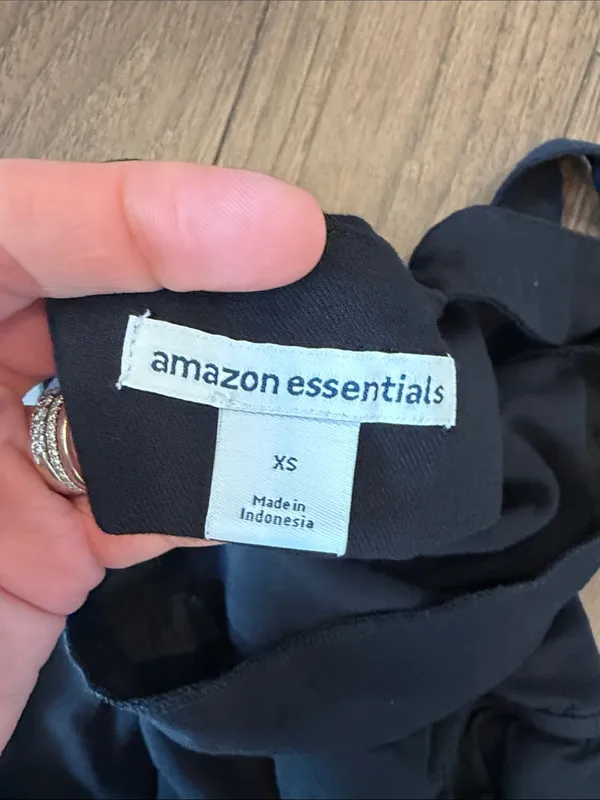 Amazon Essentials Black Sleeveless Midi Dress Size XS - Image 5