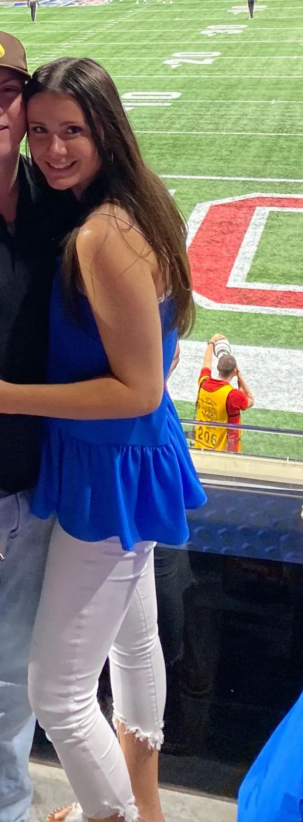 Hemline Blue Tank Top - Image 5