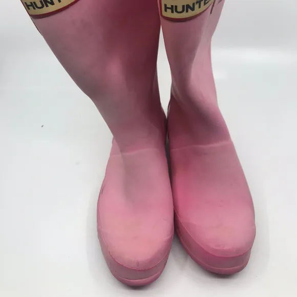 Unisex Hunter Boots Pink Size US 2M/3F - Image 2
