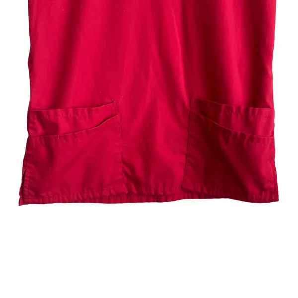 Butter Soft Women Scrub Top S Red Medical Uniform‎ Nurse Workwear Dental Casual - Image 5