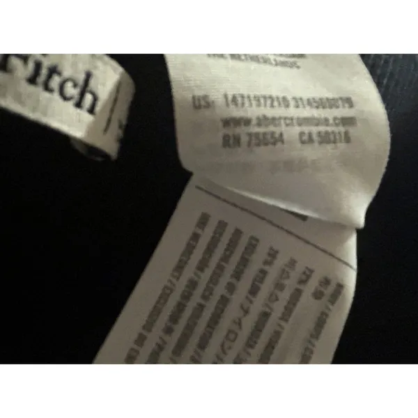 Abercrombie & Fitch Ribbed Knit Sweater Flare Pant Black Women Size Small Preppy - Image 9