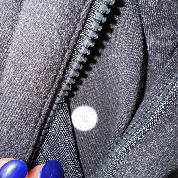 Lululemon Define Jacket Womens Size 10 Black Excellent Luon Zip Up Workout Layer - Image 2
