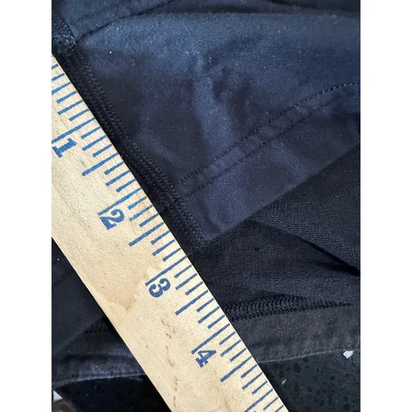 Lululemon Inner Glow Short 3 Black French Terry High Rise Athletic Shorts Size 4 - Image 5