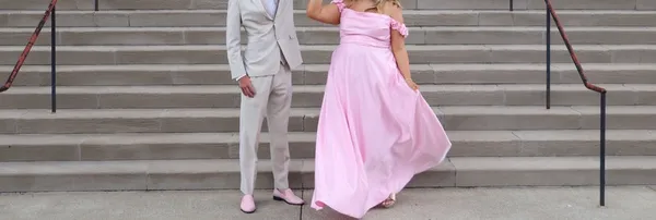 Pink Prom Dress Size 16 - Image 3