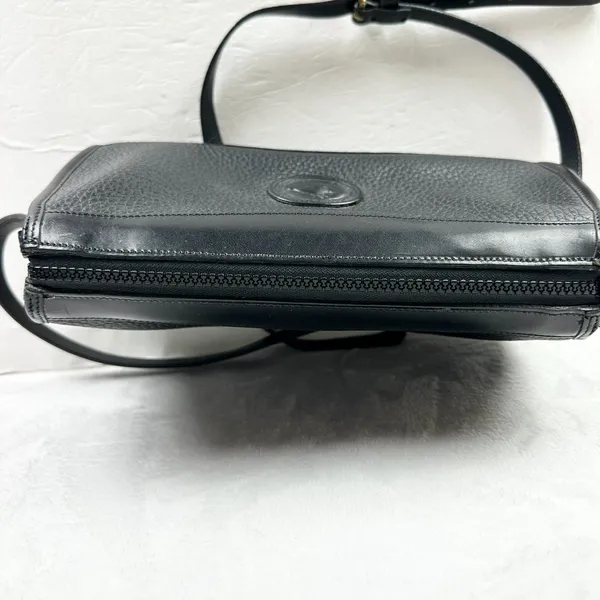 Dooney & Bourke Vintage Pebbled Leather Crossbody Bag Black P19 - Image 6