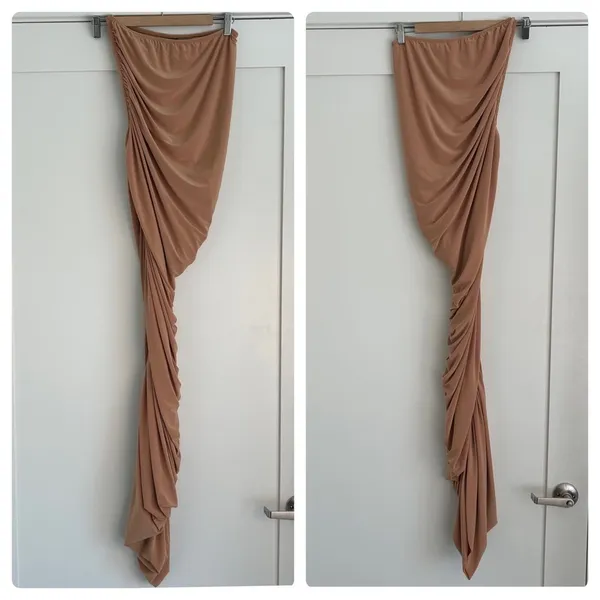 Norma Kamali Diana Gown in Nude S/36 - Image 2