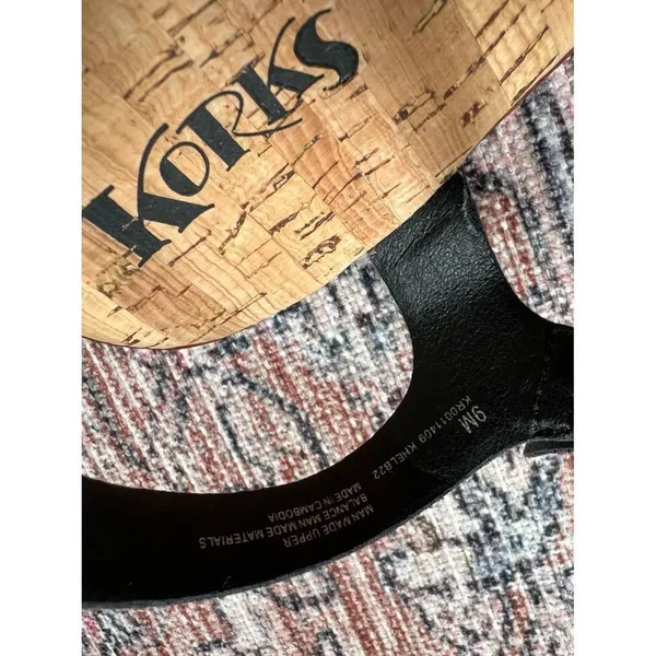 Kork-Ease NWT Marley Black Woven Leather Ankle-Strap Wedge Size 9 - Image 7