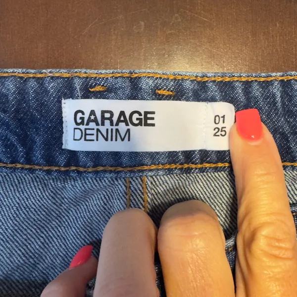 1546 | Garage Relaxed A-Line High Waisted Denim Shorts Summer Blue Women 1 / 25‎ - Image 6