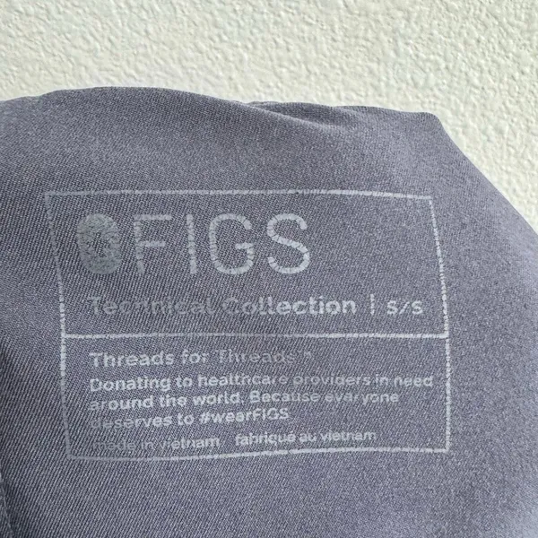 Figs Technical Collection Gray Scrub Pants Size Small SHORT Womens Straight Leg - Image 6
