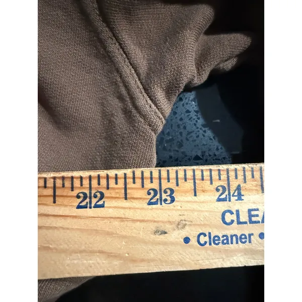 Tezza & Cole x Noize‎ Brown Cropped Hoodie Lost In The Sound Embroidered Large - Image 7