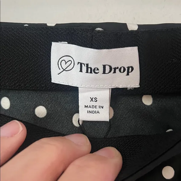 NWT The Drop Womens Black White Polka Dot Midi Skirt Size XS = - Image 4