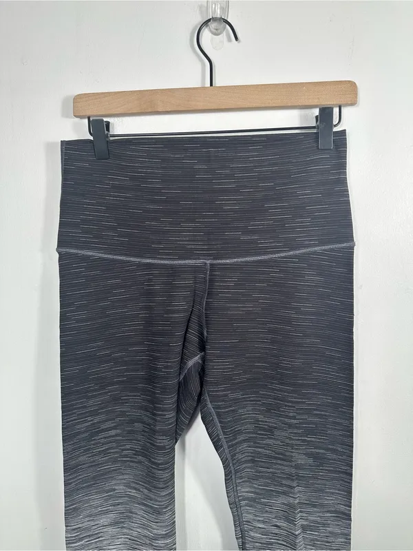 Lululemon Wunder Under Hi Rise Ombre Melange Leggings 12 Black‎ Deep Coal - Image 5