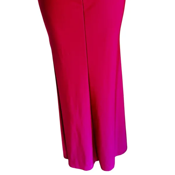 FAERIESTY Solid Mermaid Hem Tube Pink Strapless Evening Gown Size Small. - Image 11