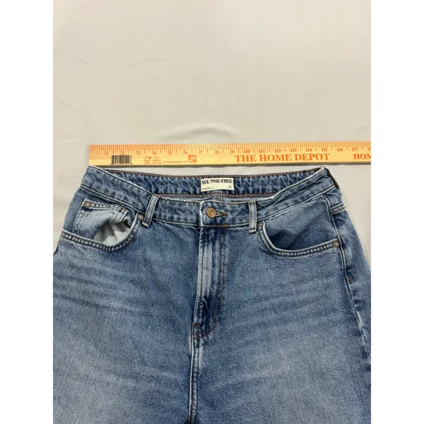 We The Free Pacifica High Rise Slim Straight Leg Jeans Blue 31 - Image 9