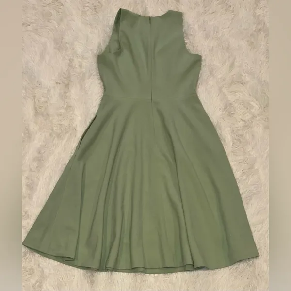NEW Dress the Population Catalina Fit & Flare Cocktail Dress green Sage size L - Image 5