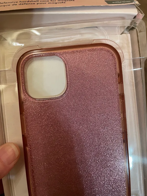 Kate Spade New York Defensive Case with MagSafe Pink Glitter 6.1” iPhone 13 Pro - Image 3