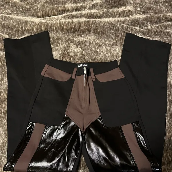 I.AM.GIA Pleather/Nylon/Spandex Pants | Size M - Image 3