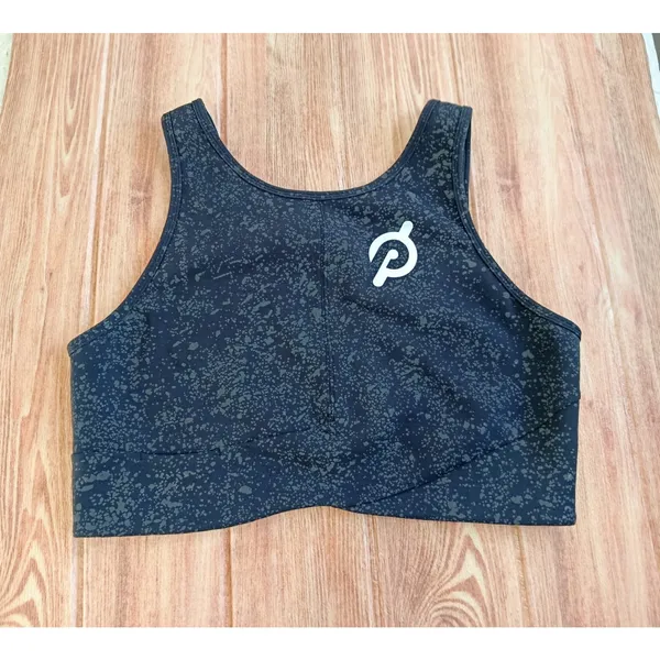 Lululemon x Peloton Energetic Edge Coal Reflective Crop Tank Sports Bra Size 12 - Image 2