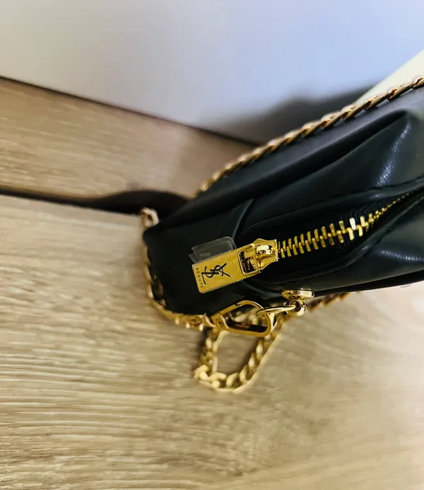 Yves Saint Laurent cosmetic Bag Pouch clutch Crossbody Bag - Image 5