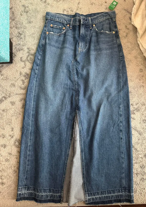 Denim Midi Skirt - Image 3