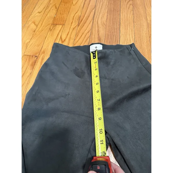 Tuckernuck Deep Olive Green Suede Ashford Kick Flare Pants Size XS‎ - Image 7